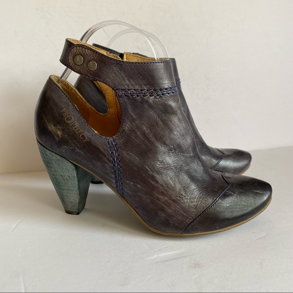 Prophecy metallic hand finished leather heels Eu38 - Picture 4 of 11